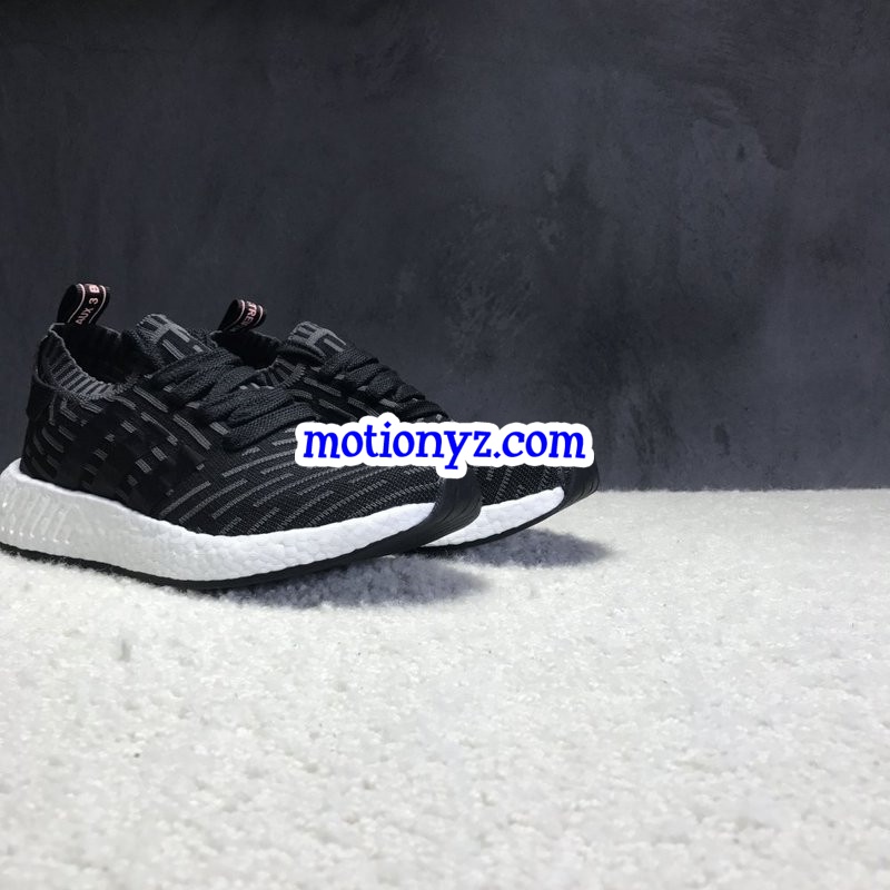 Real Boost Adidas Originals NMD R2 Primeknit Black Pink